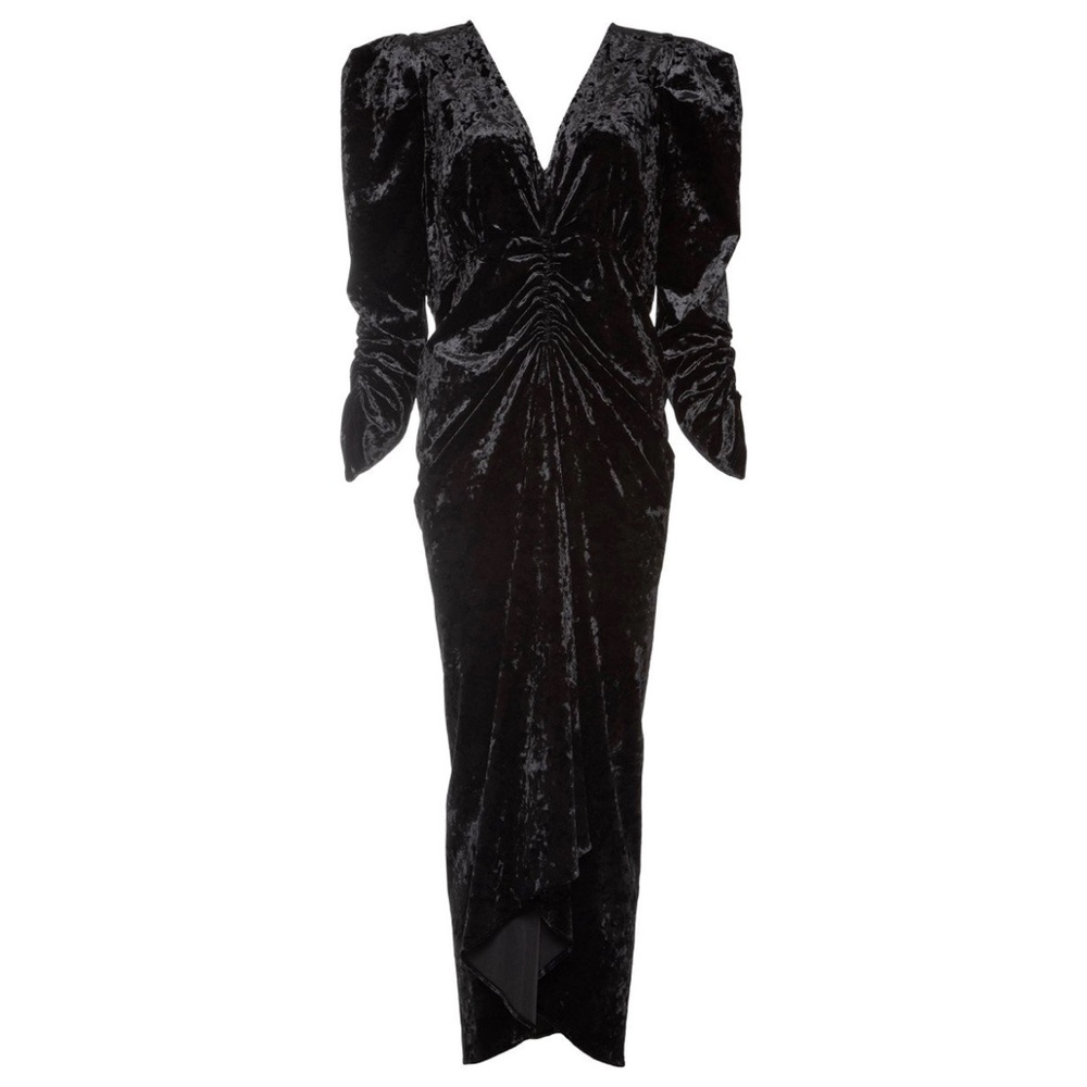 Isabel Marant Elegant Black Velvet Dress
